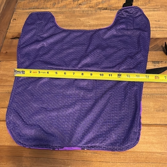 COOLING coat, skull and crossbones, purple and black, adjustable body and neck - Picture 5 of 6